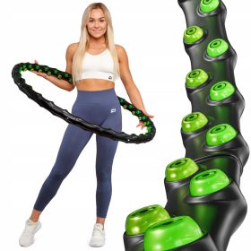  Hula hoop con borchie Hop-Sport 98 cm nero