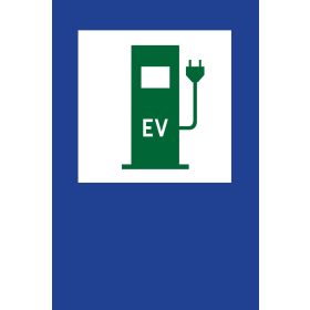 SEGNO D-23c PUNTO DI RICARICA EV PARCHEGGIO DIBOND 60x90