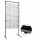 SUPPORTO PER SCHERMO CON GRIGLIA DA NEGOZIO 150x80 CM NERO