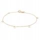  Bracciale ANIA KRUK in oro, placche lisce, oro 375