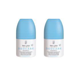   Iwostin Deocare Mineral, Deodorante in Stick Senza Alluminio, 2x50 ml