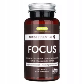  Igennus Focus - Supplemento con Caffeina e Aminoacidi, 60 Capsule