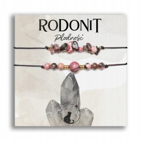    Un set di bracciali in rodonite, un amuleto per la FERTILITÀ