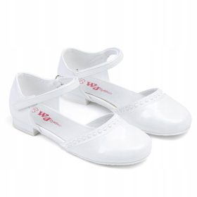    Scarpe da comunione per ragazze Wojtyłko 5B23712B, taglia 35, bianche