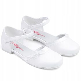    Scarpe da comunione per ragazze Wojtyłko 5B23711B, taglia 34, bianche