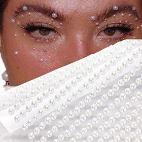  SET DI ADESIVI VISO PERLE AUTOADESIVE 900 pezzi 4 mm