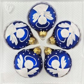    Palline 6 cm/5 pezzi, decorazioni in vetro, decorazioni per alberi di Natale