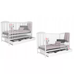  Letto ELA con cassetto, divano bianco, 120x60