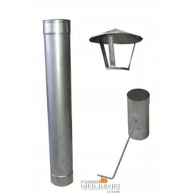 Set tetto tubo da 1 m per forno da pane