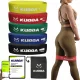  Set di 5 mini fasce in tessuto per esercizi HIP BAND