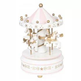  Carillon Giostra con Cavalli Rosa Clayre &