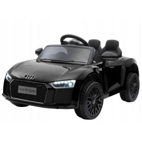    Audi R8 a batteria per bambini Nera + Telecomando + EVA + Free Start + MP3 L