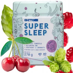   OH!TOMI Super Sleep: Gomme da Masticare con Melatonina per un Sonno Riposante - Confezione da 60