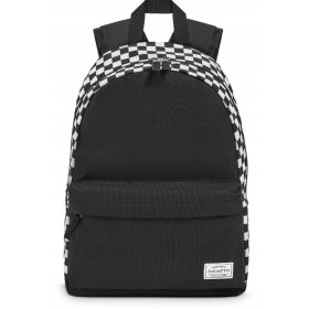   Zaino Zagatto® Monocomparto con Scomparto per Laptop e Design a Scacchiera