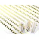  ADESIVI PER UNGHIE ORO CATENE IBRIDE PER MANICURE CATENE