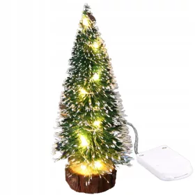    Figurina artificiale mini albero di Natale LED GIALLO da 25 cm
