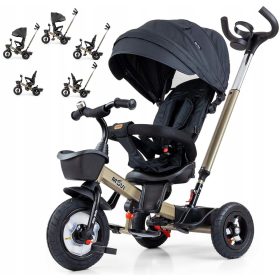 Bicicletta Triciclo Milly Mally Movi Nera