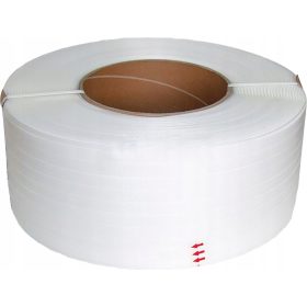 Nastro PP 12x0,6x2500 bianco per reggiatura