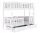  Letto AJKmeble BOBO 11 84 x 164 cm bianco