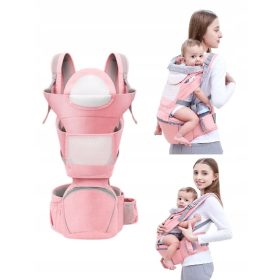    Marsupio ergonomico con cintura ventrale Goldstart E001, rosa