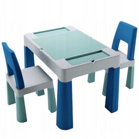    Set di mobili Tega Baby Teggi Multifun, grigio e blu, 3 pezzi.