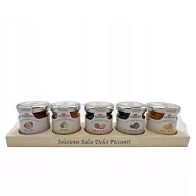  Brezzo Set regalo di 5 salse dolci piccanti
