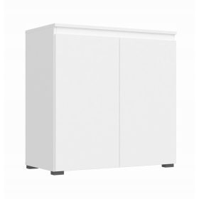  Cassettiera Intermeble VEJLE 80 x 40 x 80 cm bianco opaco