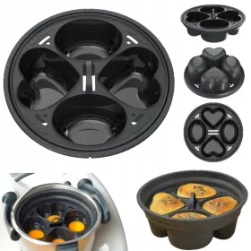    thermoCOOKING SteamStars(R) EGGS cuociuova per VORWERK Thermomix TM6 e TM5 nero