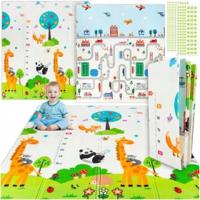    GRANDE TAPPETINO IN SCHIUMA PIEGHEVOLE DOPPIO LATO PER BAMBINI