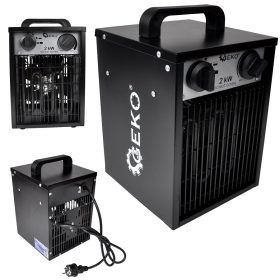    STUFA elettrica FARELKA GEKO 2.0kW TERMOSTATO 3 gamme di potenza Acciaio