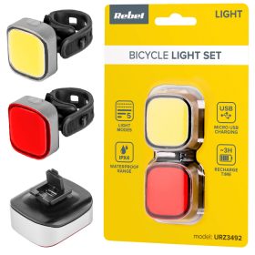  Luce per bicicletta Rebel URZ3492 batteria da 70 lm