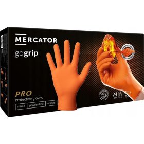  Mercator Medical GOGRIP Guanti arancioni taglia 8 - M 25 paia