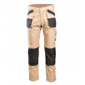   Brixton Pratici pantaloni da lavoro lunghi con cerniera, taglia 46, beige