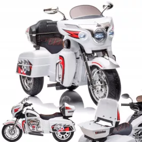    Motocicletta triciclo a batteria Goldwing bianca per bambini
