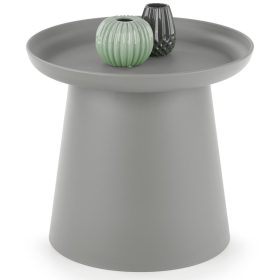    Tavolino Halmar Alexis, rotondo, 50 x 50 x 46 cm, sfumature di grigio