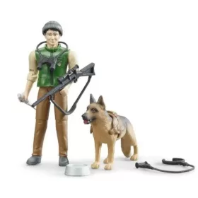  BRUDER Figurina di un guardaboschi con un cane Bruder 62660