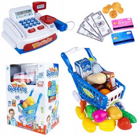    Registratore di cassa del negozio, lettore del negozio, carrello