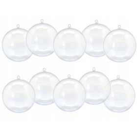  Pallina trasparente 10 cm 10 pz.