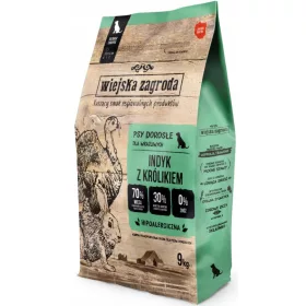  Cibo secco Wiejska Zagroda tacchino con coniglio 9 kg
