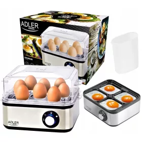  Adler AD4486 cuociuova argento/grigio