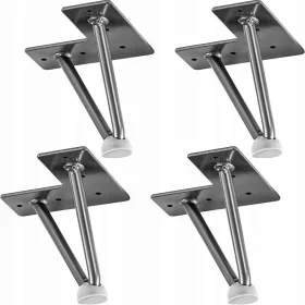  Stilista M86314 gambe per mobili 12x10 cm metallo 4 pz.