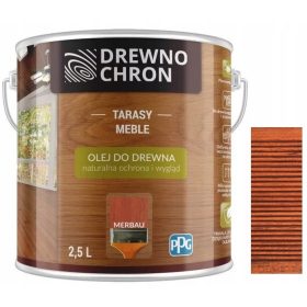  Drewnochron Merbau Olio per legno 2,5 l