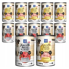  PEZZI DI WAFI IN SALSA PER CANE, MIX DI GUSTI 12X1250G