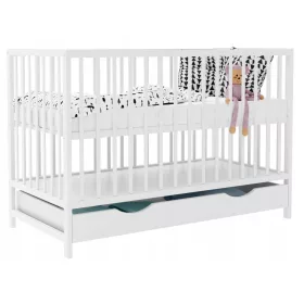  Letto MAŁGOSIA, cassetto bianco, 120x60