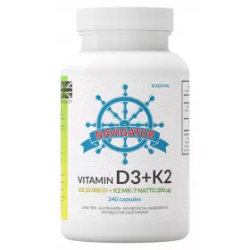   Supplemento Navigator Vitamina D3 10000 IU e Vitamina K2 200 µg - 240 Capsule