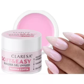    CLARESA GEL COSTRUTTORE SOFT&EASY CON TIxotropia PANNA COTTA 90G