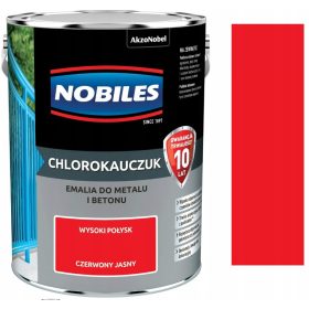 Nobiles smalto al clorocaucciù Rosso chiaro 5 l