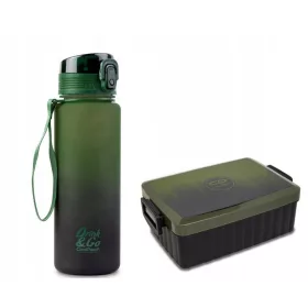    Lunch box CoolPack 1100 ml + borraccia COOLPACK GRADIENT GRASS 600 ml