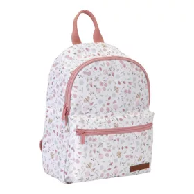   Zaino asilo bambina Little Dutch monocomparto, bianco, sfumature di rosa