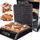  GRANDE PIASTRA PER WAFFLE ADLER AD3036 POTENTE 1500W 4 WAFFLE